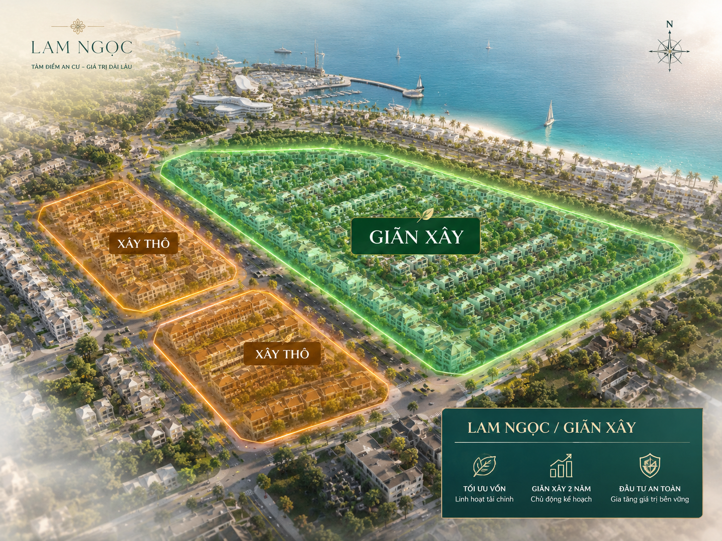 Lam Ngọc giãn xây xây thô Vinhomes Hạ Long Xanh